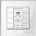 SE Merten KNX\EIB SM Полярно-бел Сенсор 4-кнопочный Plus с ИК-приемником