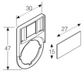 ABB KA1-8121 Шильдик широкий