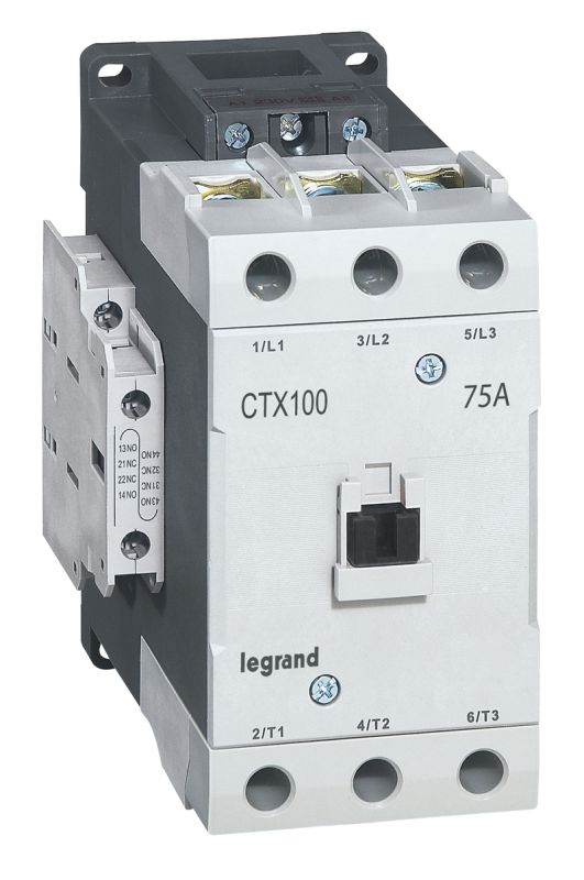 Legrand CTX3 Контактор 100 3P 75A (AC-3) 2но2нз ~110В