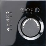 JUNG KNX-регулятор с шинным сопряжением с ручкой для установки температуры чёрный