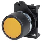 DKC Кнопка плоская прозрачная без фиксации, желтая