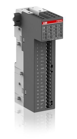 ABB Модуль функц., S500-eCo, Упр. перемещением, 2 канала, RS422, FM562