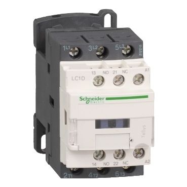 SE Contactors D Telemecanique Контактор 3Р 12A, НО+НЗ, 220В 50/60Гц, зажим под кольцевой наконечник