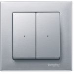 SE Merten KNX SM Алюминий Накладка светорегулятора 2-х канального нажимного (используется с мех. 568499+568099)