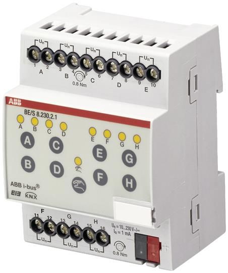 ABB KNX BE/S 8.230.2.1 Бинарный вход 8-х канальный 10-230В, BE/S