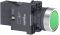 SE Кнопка с подсветкой LED, 220В,зеленая,1НO