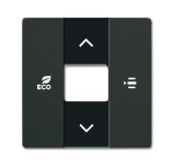 ABB Накладка контроллера фанкойлов free@home, цвет чёрный бархат
