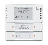ABB Альпийский белый Терморегулятор KNX с дисплеем и сенсором, 2/4-клавишный ABB Альпийский белый Терморегулятор KNX с дисплеем и сенсором, 2/4-клавишный
