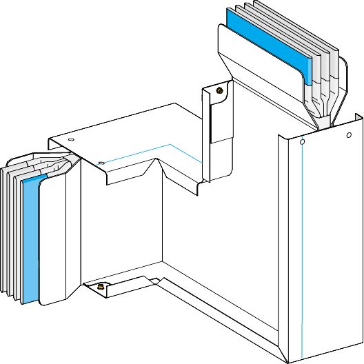 SE Canalis Комплект 4х1600 секция угл.3L+N+PE(поз №4) (KTC1600CP44)