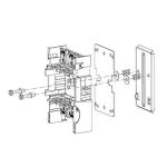 ABB XLP00 пруж. защелка для установки на сдвоенной DIN рейке