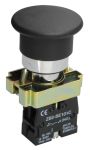 IEK Кнопка управления LAY5-BC21 Грибок без подсветки черная 1з