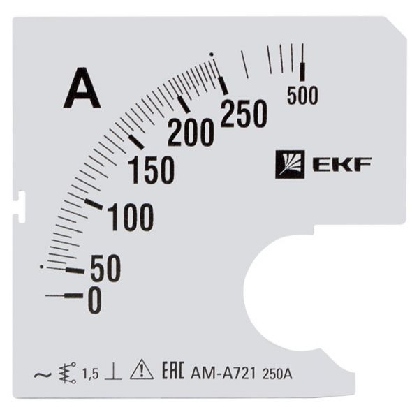 EKF PROxima Шкала сменная для A721 250/5А-1,5