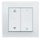 SE Merten KNX\EIB SM Полярно-бел Клавиша для модуля 2-кнопочного выключателя, с символами ВВ/ВН, 1/0 (MTN619619)