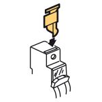 Legrand DX3 Комплект из 4 пломбируемых крышек для винтов, для автоматических выключателей DX3 с шириной полюса 1 модуль