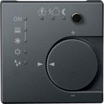 SE Merten KNX SM Антрацит Выключатель 4-кнопочный с терморегулятором