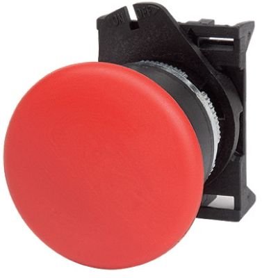 DKC Кнопка грибовидная, прозрачная с фиксацией, красная д.40