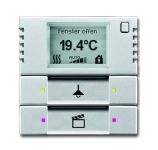 ABB 6128/28-83-500 Терморегулятор KNX с дисплеем и сенсором, 2/4-клавишный, серебристый алюминий ABB 6128/28-83-500 Терморегулятор KNX с дисплеем и сенсором, 2/4-клавишный, серебристый алюминий