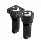 DKC Индикатор положения выключателя, винт. подкл., уст.размер 22/48, круг., зел., 230В,