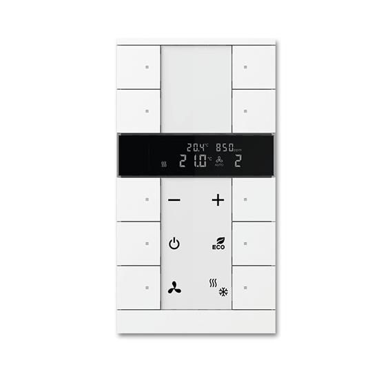 ABB SBC/U10.0.1-84 Регулятор комнатной температуры с датчиками CO2/влажности, 10-клавишный