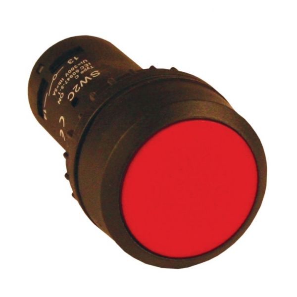 EKF PROxima Кнопка SW2C-11 с фиксацией красная NO+NC