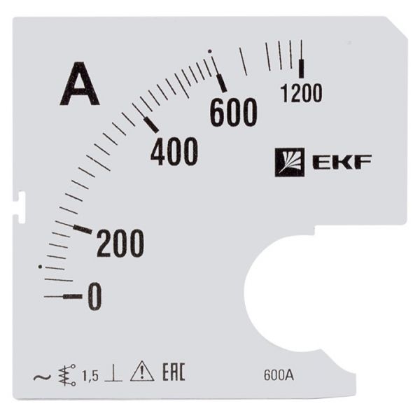 EKF PROxima Шкала сменная для A961 600/5А-1,5