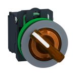 SE ПЕР-ЛЬ 22ММ 2 ПОЗИЦИИ, 24В ОРАНЖ. С ПОДСВЕТКОЙ, ЗАПОДЛИЦО, 1Н3, ПЛАСТИК C0