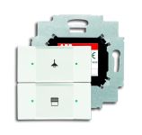 ABB 6126/01-884-500 Сенсор 2-клавишный с коплером в комплекте, белый бархат ABB 6126/01-884-500 Сенсор 2-клавишный с коплером в комплекте, белый бархат