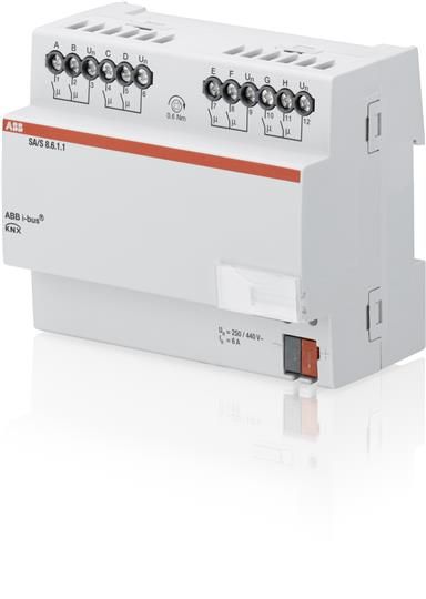 ABB KNX SA/S8.6.1.1 Релейный активатор, 8-канальный, 6А