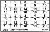 ABB Маркер к. 2х1-20 BS1/20