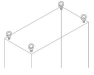 ABB Петли для транспортировки шкафа (упак=4шт)