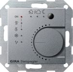 Gira KNX S-55 Алюминий Многофункциональный термостат с коплером Gira KNX S-55 Алюминий Многофункциональный термостат с коплером
