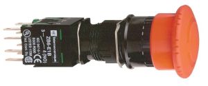 SE XB6 Кнопка аварийная грибок d 30мм 1НО+1НЗ возврат поворотом