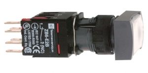 SE XB6 Кнопка 16мм 12-24В белая с возвратом