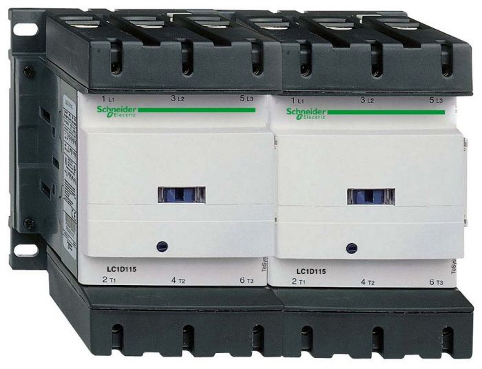 SE Contactors D Контактор реверсивный 3Р 115A, НО+НЗ, 220В 50Гц, зажим под винт