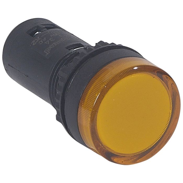 Legrand Osmoz Лампа сигнальная моноблочная, со встроен. светодиодом, 230 В~, желтая