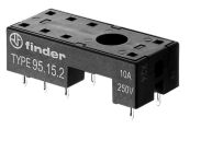 Finder Розетка для монтажа на плате для реле 40.51, 40.52, 40.61, 40.62; в комплекте металлическая клипса 095.51; версия: черный цвет (заказ минимум/к Finder Розетка для монтажа на плате для реле 40.51, 40.52, 40.61, 40.62; в комплекте металлическая клипса 095.51; версия: черный цвет (заказ минимум/к