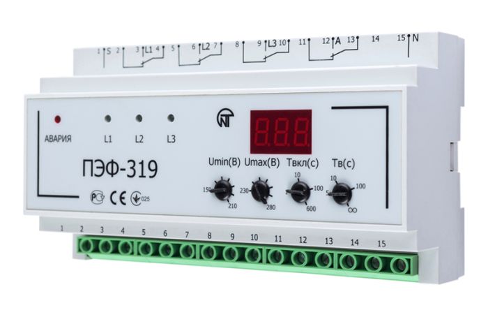 Новатек ПЭФ-319 Электронный переключатель фаз