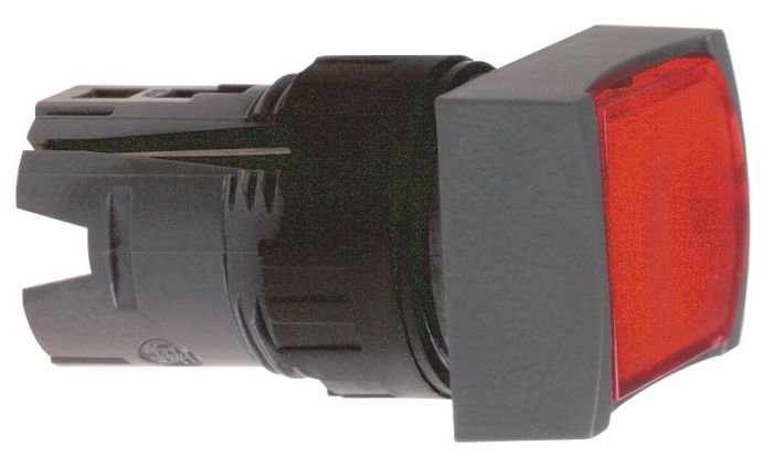 SE Кнопка с подсветкой плоская прямая красная