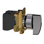 SE XB4 Переключатель 1-0-2 черный 2НО, удлинённая рукоятка