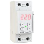 RBUZ Реле напряжения 2 модуля 50А (max 60А) 11000ВА с красн.свет.индик