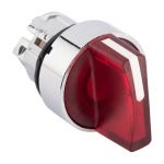 EKF PROxima Исполнительный механизм переключателя ХB4 красный на 3 положения возвратный без фиксации, с подсветкой с короткой ручкой EKF PROxima Исполнительный механизм переключателя ХB4 красный на 3 положения возвратный без фиксации, с подсветкой с короткой ручкой