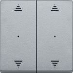 SE Merten KNX\EIB SM Алюминий Клавиша для модуля 2-кночного выключателя со стрелками ВВ/ВН