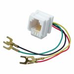 REXANT Гнездо 6P-4C с проводами 82мм пластик 623K