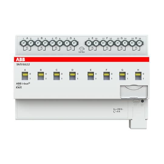 ABB SA/S8.6.2.2 Релейный активатор, 8-канальный, 6А, MDRC