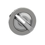 SE ГОЛОВКА ПЕРЕКЛЮЧАТЕЛЯ 2 ПОЗИЦИИ С ПОДСВЕТКОЙ БЕЛАЯ ЗАПОДЛИЦО ВОЗВРАТ МЕТАЛЛ