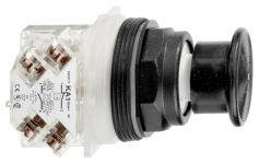 SE Кнопка 30мм грибовидная, черная (9001SKR24BH13)