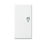 ABB Basic 55 Альпийский белый Клавиша двойная левая free@home, сцена ABB Basic 55 Альпийский белый Клавиша двойная левая free@home, сцена