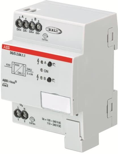 ABB DG/S2.64.1.1 Контроллер освещения DALI, Standart, 2 линии