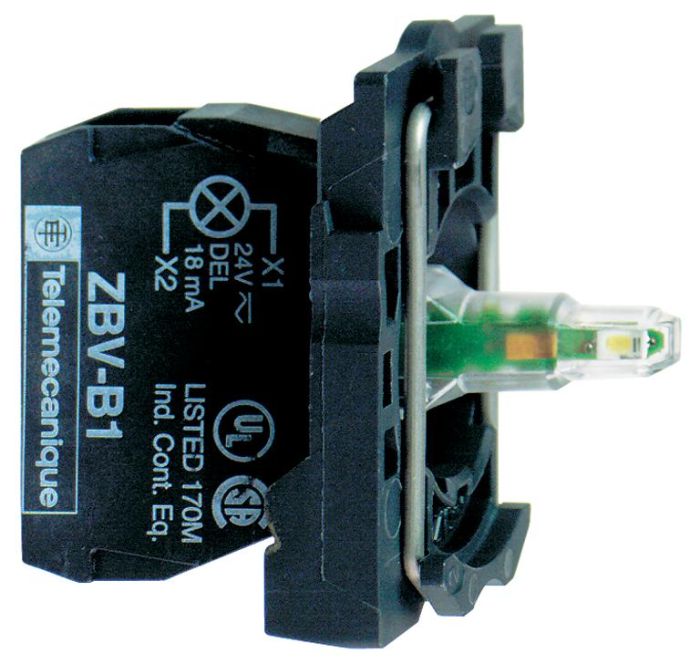 SE XB5 Корпус зеленой кнопки 22мм с подсветкой (ZB5AW0B31)