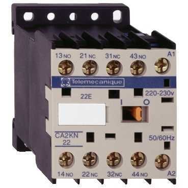 SE Auxiliary contactors Промежуточное реле 3НО+1НЗ, цепь управления 230В 50/60Гц, винтовой зажим
